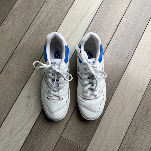 New Balance 550 Men’s White Cobalt Blue - Picture 2 of 7